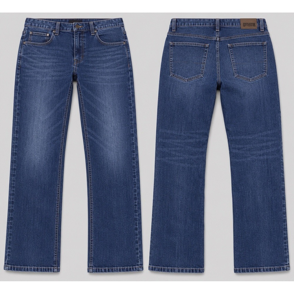 Duluth trading CO JEANS  Mens 36x34   Flex Ballroom Blue Denim